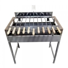 Small protable BBQ grill Charcoal Spit Rotisserie Cyprus Grill Stainless Steel Foukou Rotisserie