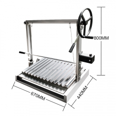 Barbecue Grill with Stainless Steel Charcoal rotisserie for whole pig Camping bbq argentina grill set