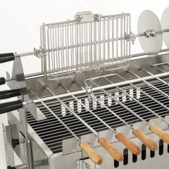 BBQ Cypriot kebab skewers top set Rotisserie with motor power