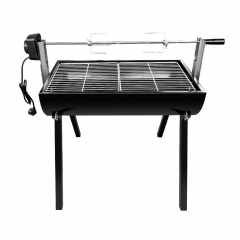 Cypriot Rotisserie Souvlaki BBQ Grills Automatic Rotate Portable Powder Coating Steel & Iron Smoker for Home Cooking