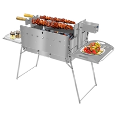 Cyprus BBQ:Portable Tote Lightweight Outdoor Camping Rotating Grill
