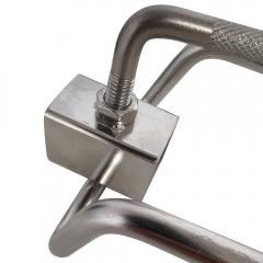 Heavy Duty Stainless Steel Grilling Fork - BBQ Accessories with 17in Long Handle, Heat-Resistant, Rustproof, Ergonomic Grip for Outdoor Grilling