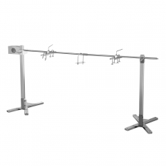 Stainless steel electric lamb hog bbq grill tripod rotisserie spit Charcoal Grills