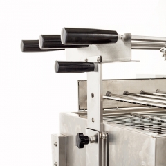 Cypriot Foukou Automatic Electric Motor Turning BBQ Charcoal Chicken Grill Machine