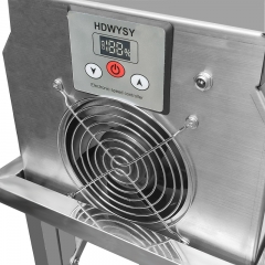 Outdoor stainless steel fan barbecue grill