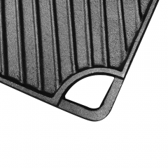 Cast iron double-sided fried meat patty steak pan