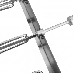 Stainless steel portable outdoor barbecue camping three toothed fork grill set