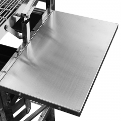 Outdoor camping stainless steel pedal flip 180 degree rotating barbecue grill