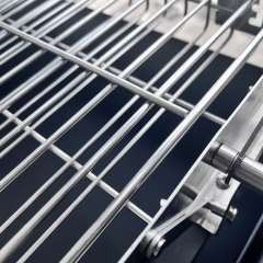 Portable stainless steel outdoor camping barbecue chicken black folding flip barbecue grill