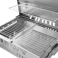 Stainless steel portable outdoor camping foldable barbecue grill
