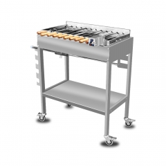 Outdoor camping electric stainless steel adjustable charcoal box Cyprus barbecue grill