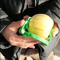 Round apple and potato peeler for home kitchen