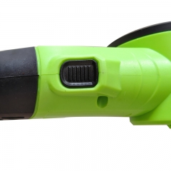 Cordless electric scissors or box cutters, used for cutting materials such as cardboard, fabric, leather, and plastic.  