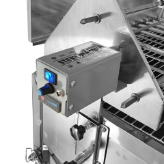 Cyprus barbecue motor with stainless steel display screen and adjustable speed