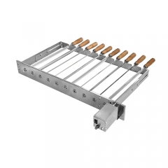 Portable outdoor camping barbecue stainless steel grill top barbecue skewer set