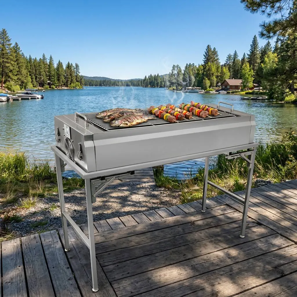 Precision Meets Performance: The Professional 304 Stainless Steel BBQ Station with Smart Airflow Technology