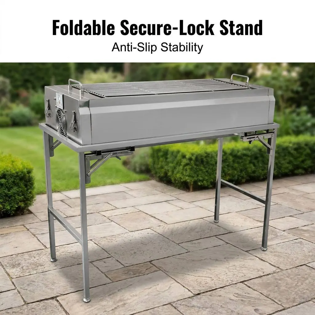 Precision Meets Performance: The Professional 304 Stainless Steel BBQ Station with Smart Airflow Technology