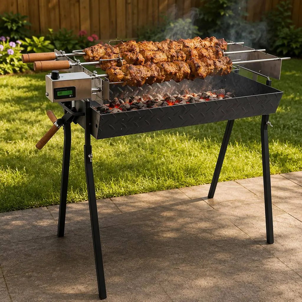Traditional Cyprus Foukou Charcoal Rotisserie Grill: Authentic Heritage Meets Smart Digital Precision
