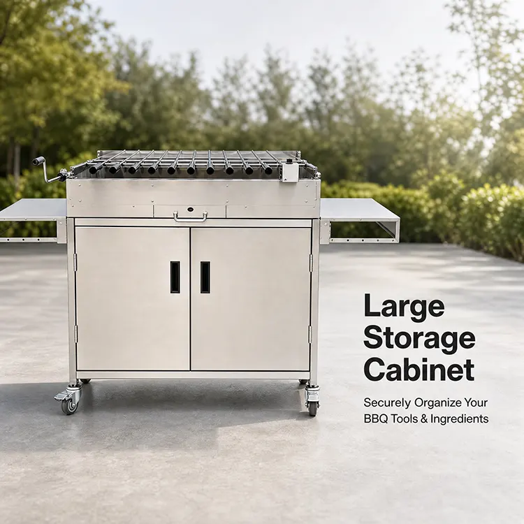 Professional Cypriot-Style Rotisserie Station: Industrial Efficiency Meets Gourmet Precision
